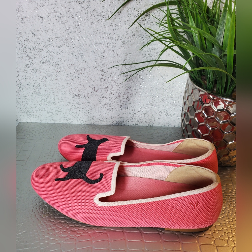 Pink Cat Knit Loafers - Picture 8 of 12
